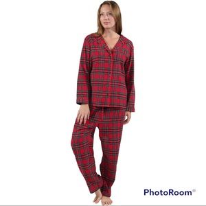Honors Plaid Flannel Pajama Set.